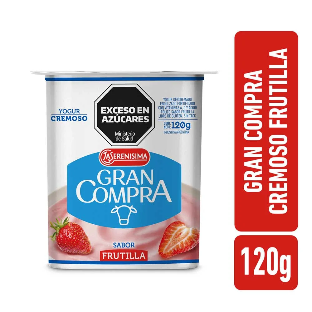 LA SERENISIMA GRAN COMPRA CREMOSO X120GR FRU